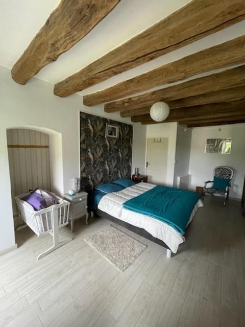 Le Doux Refuge Berceen Au Calme De Sa Campagne Pres Circuit Mans Sud, Grand Lit Avec Berceau Et Possibilite Lit Pliant En Rajout Marigne-Laille المظهر الخارجي الصورة